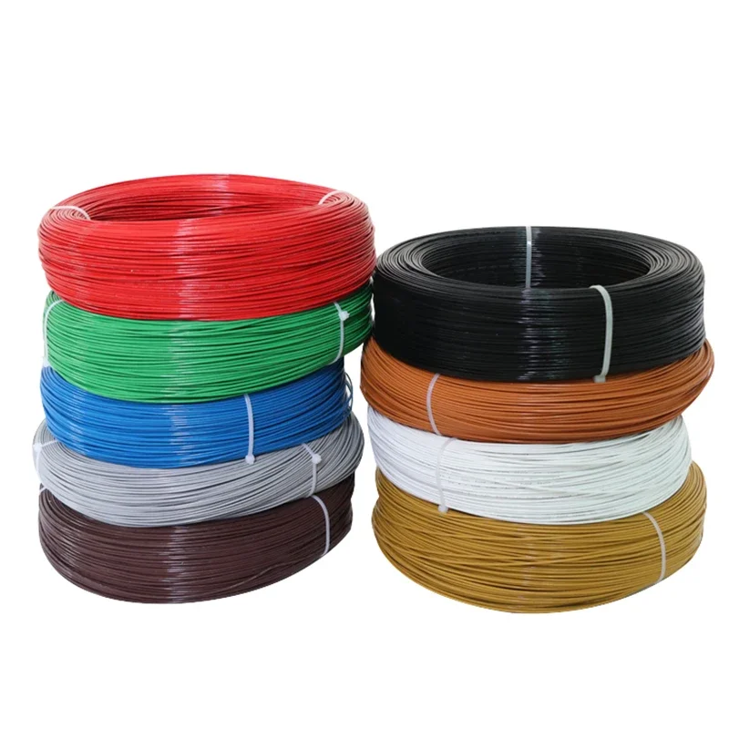 1Meter UL1332 PTFE Insulation Cable Wire 300V 12AWG - 28 AWG Tinned Copper Electric Stranded Wire HIGH TEMP 200Celsius degree