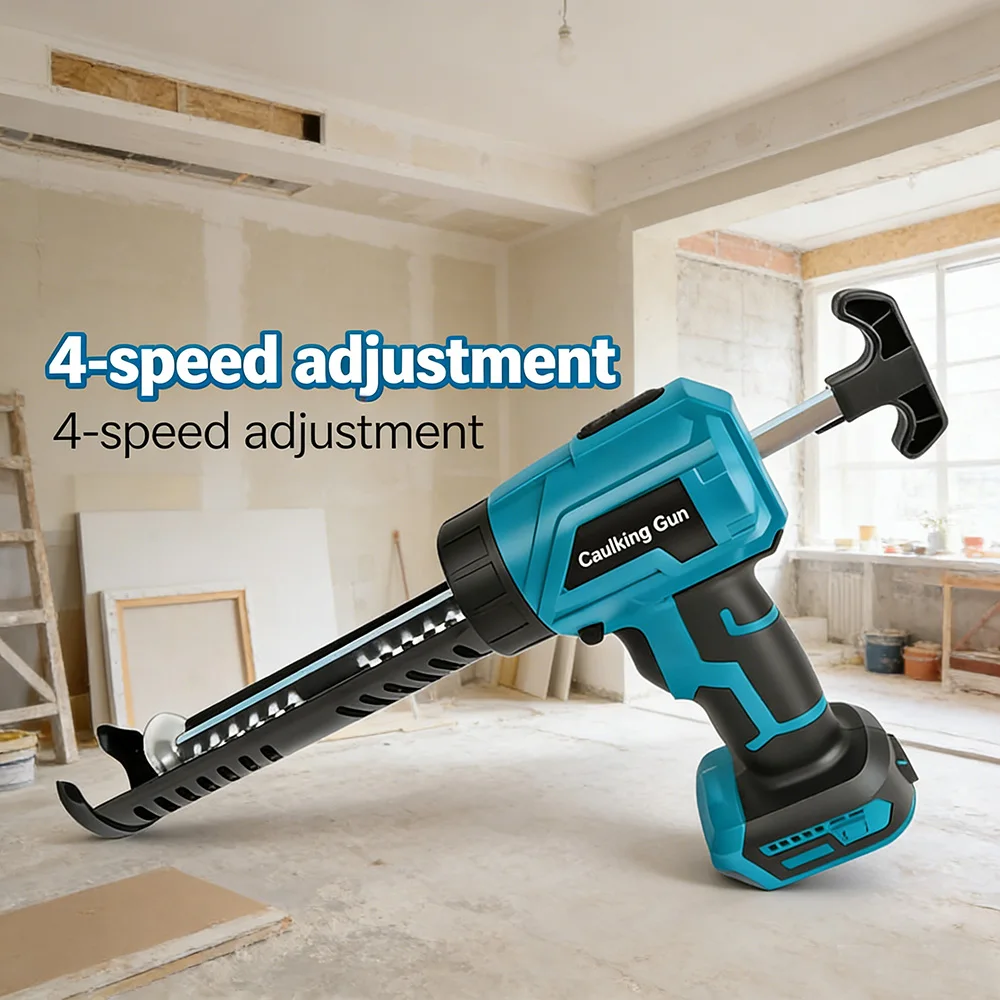 electric-caulking-gun-no-battery-wireless-4-speeds-glass-sealant-gun-doors-windows-filling-sewing-for-makita-battery-compatible