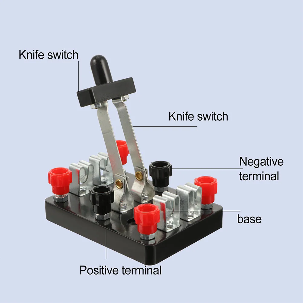 

Double Pole Double Throw Switch 2P2T Circuit Breaker For Physics Lab Science Projects Tool Electronic Experiment Equipment