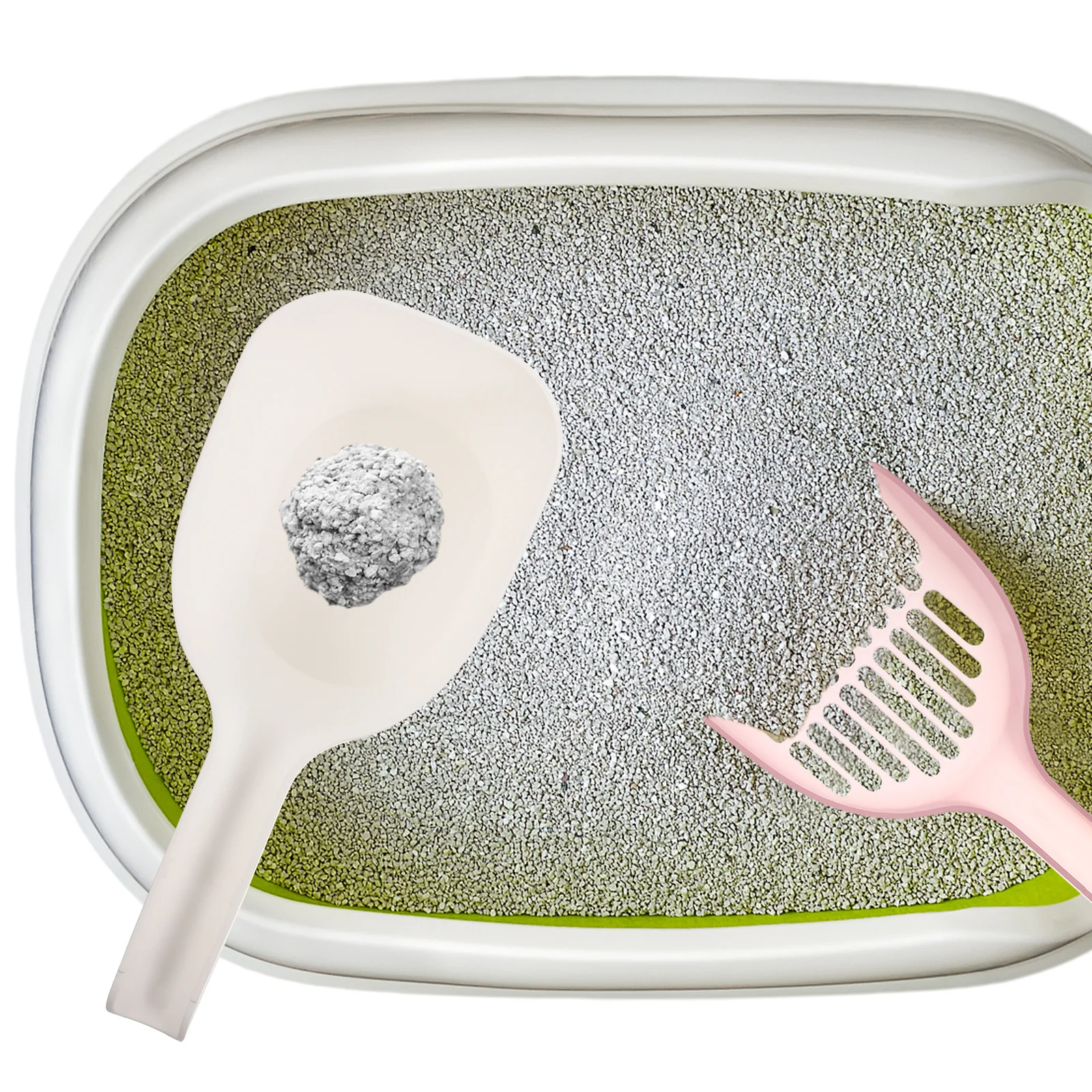 

1Set Cat Litter Scoop Plastic Shovel Large Capacity Durable Litter Cleaning Tool Pet Poop Scooper Cat Sand Scooper