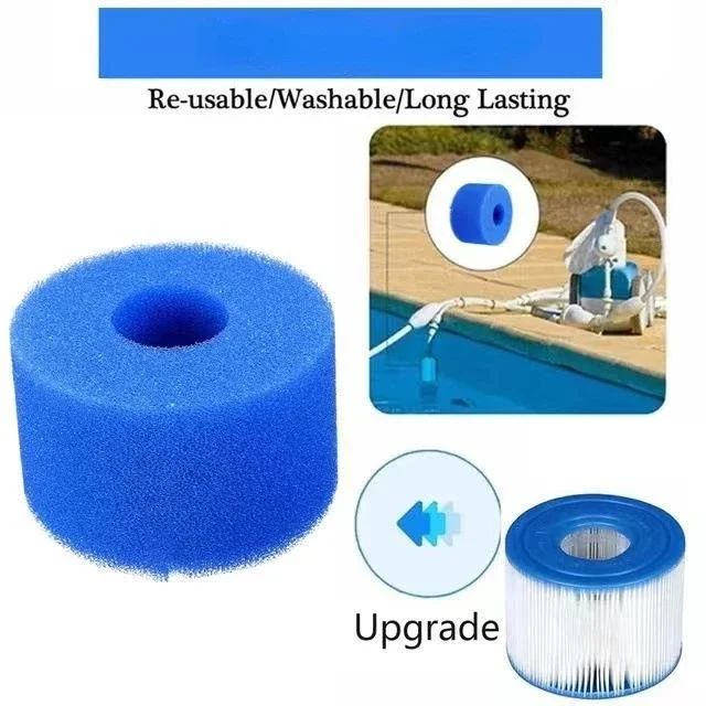 Hot Sale 6 Pcs for Intex Pure Spa Reusable Washable Foam Hot Tub Filter Cartridge Type Promotion 100% brand new and high quality