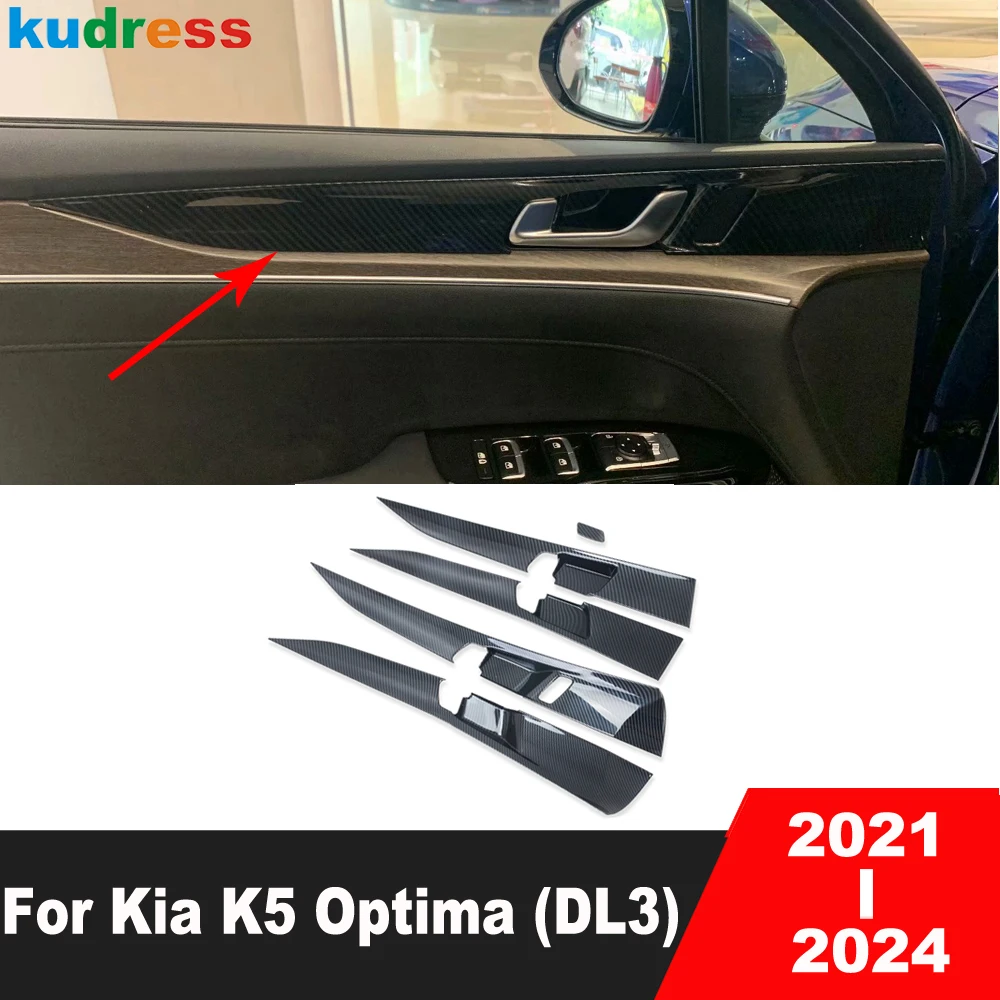 

Car Inside Inner Door Handle Bowl Panel Cover Trim For Kia K5 Optima 2021 2022 2023 2024 Carbon Fiber Interior Accessories