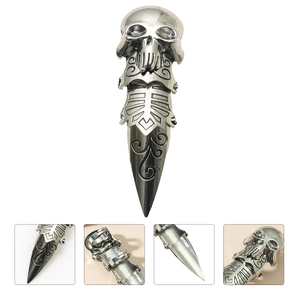 1pc Delicate Vinger Open Ring Retro Schedel Modellering Ring Decor Mode-accessoire Vinger Ring Decor Man Vinger Sieraden