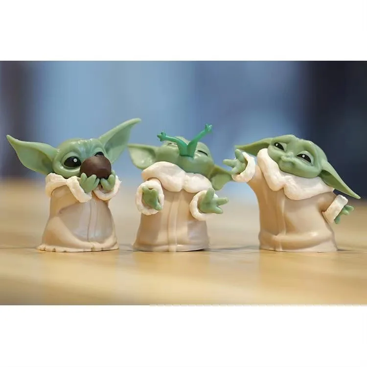 6PCS Star Wars 4-6cm ToyS Master Baby Yoda Darth PVC Action Figure Anime Figures Collection Model Children Gift - view 3