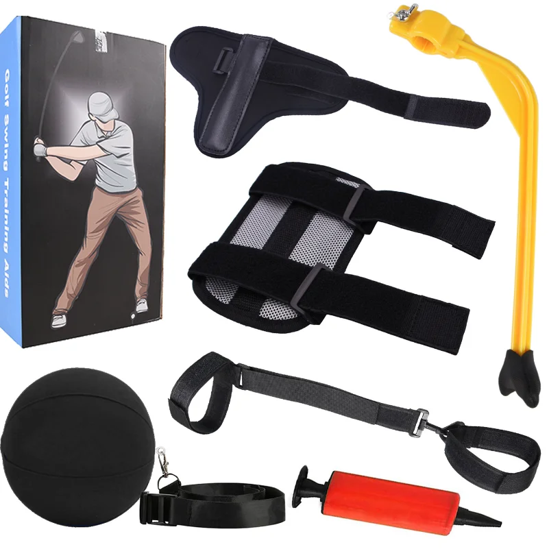 

Golf arm leg posture corrector curved arm alert wrist corrector swing trainer five-piece set