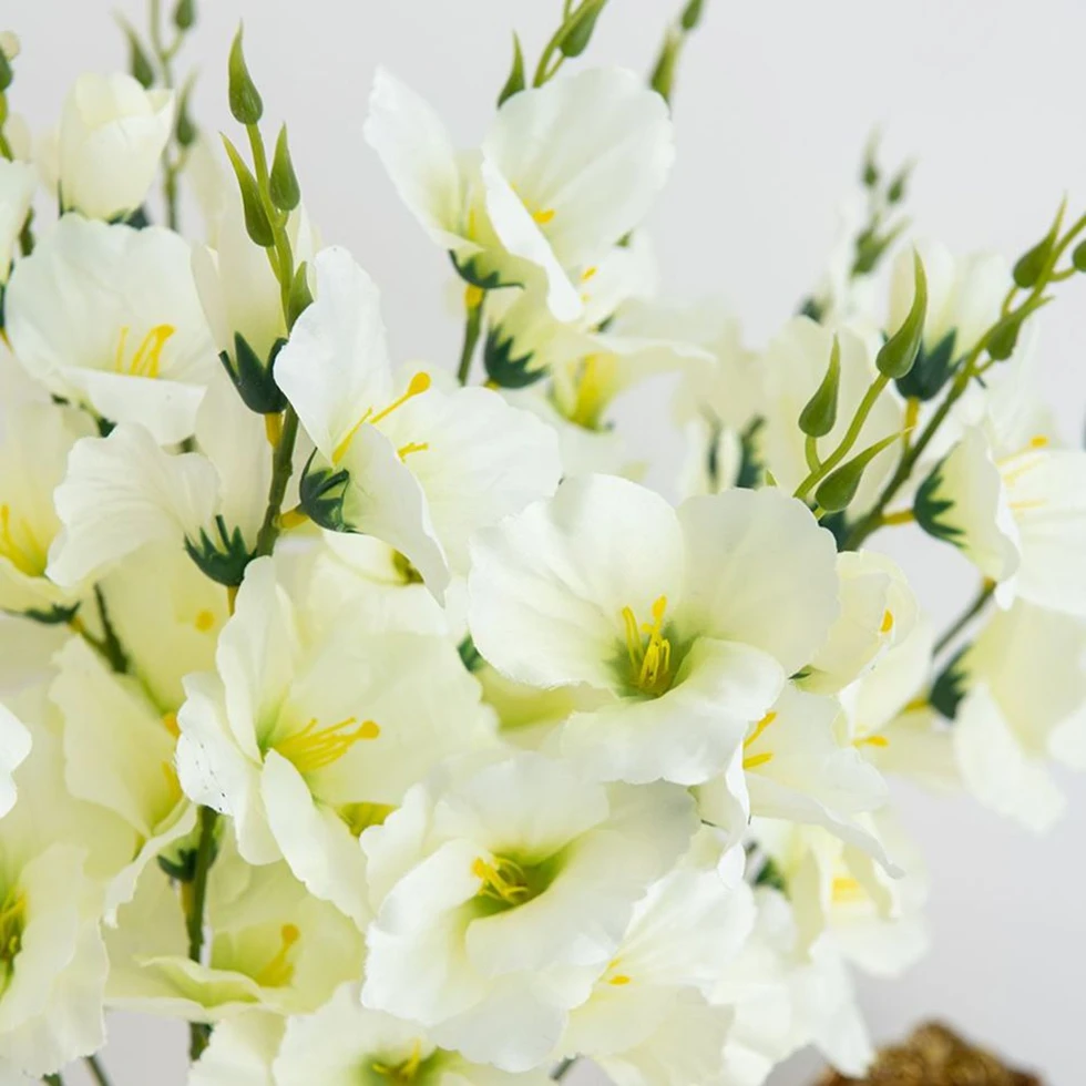 العثة الاصطناعية السحلية زهور الزفاف جدار المنزل السنة الجديدة ديكور زخرفة باقة الزفاف خلفية ترتيب فني داخلي #2