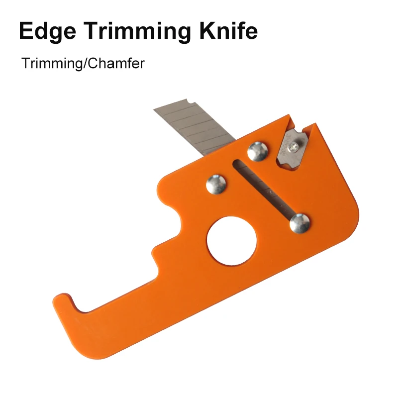 Edge Band Trimming Knife Woodworking Dual-Use Chamfering Artifact Right-Angle Arc Deburring Manual Scraper Blade