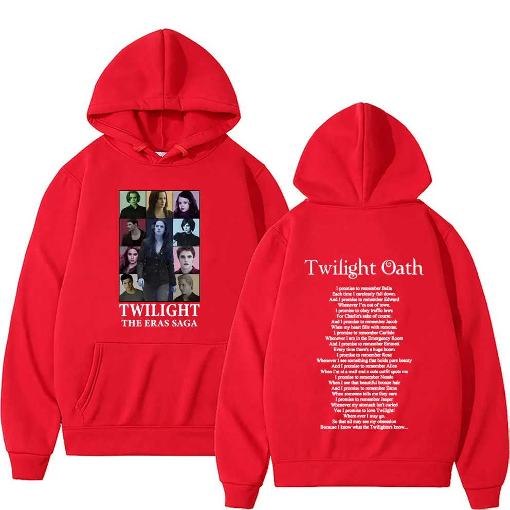 Twilight The Oath Print Hoodies Bella Jakob Edward Graphic Tracksuit Pullovers Men Women Fashion Casual Fleece Hoodie Streetwear