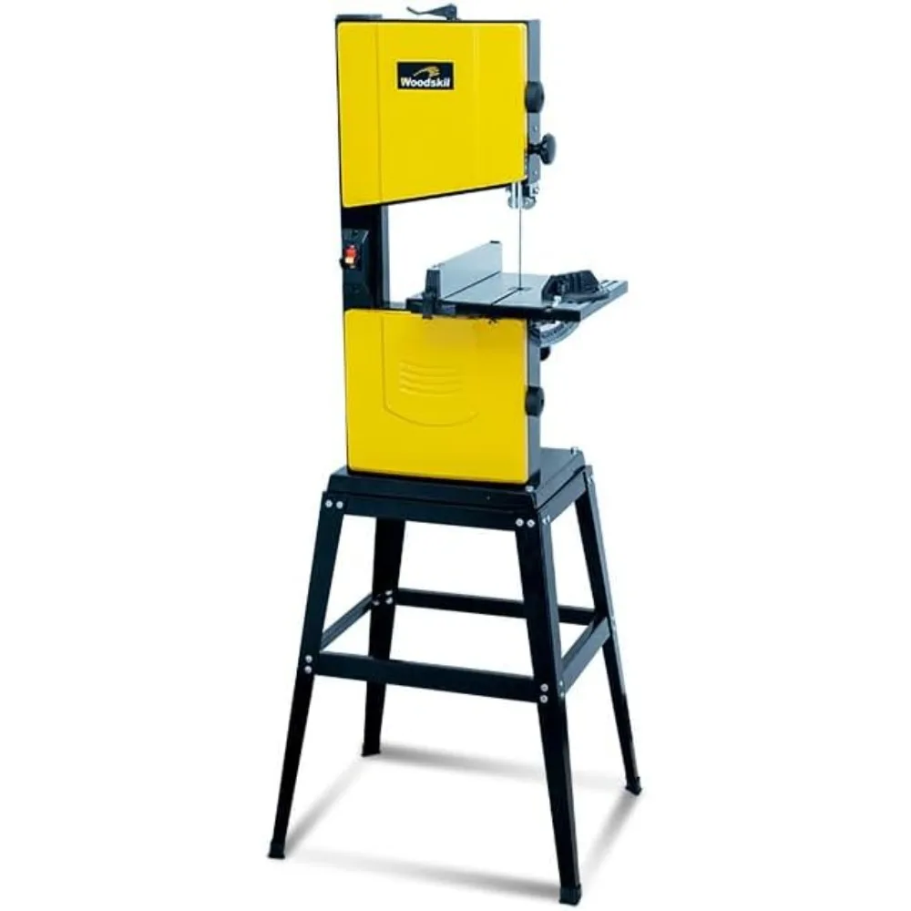 10-Inch Benchtop Bandsaw with Stand, 3.4A Dual-Speed Band Saw