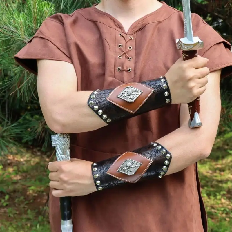 Cosplay Tótems Guantlet Bracer Guard Madre Medieval Madre pulsera Medieval para accesorios fotográficos Y166