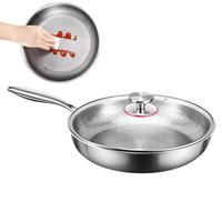 Non Stick Frying Pans Egg Pan with Lid Multi Functional Nonstick Cookware Titanium Hammered Skillet For Induction Cooktop