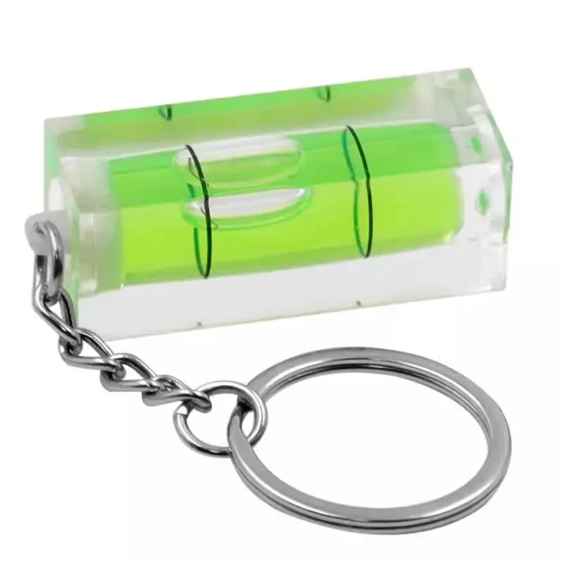 Mini Professional Square Spirit Level for Key Ring for Key Chain Tool Gadget Fit For Photo Wall Hanging TV