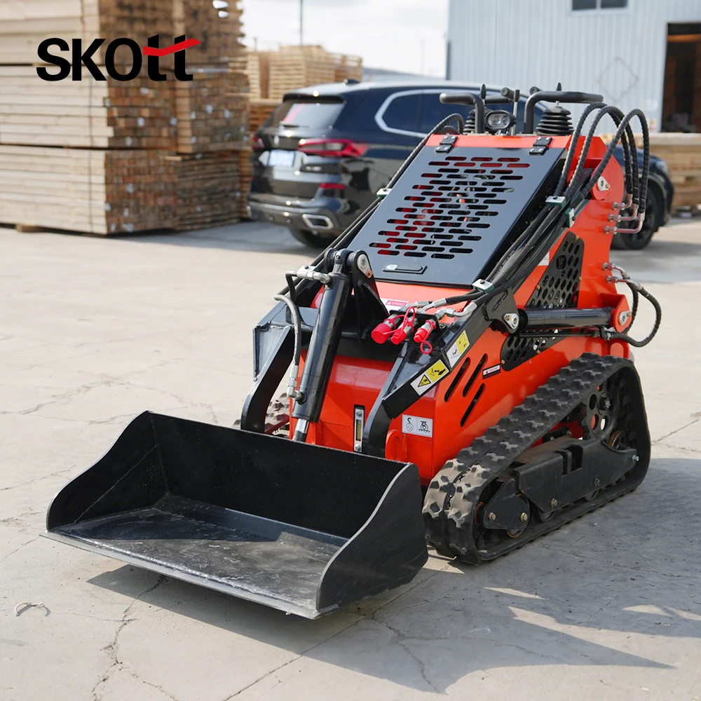 Skid Steer Loader CE Euro5 Chargeuse compacte Cargador deslizante Compact Machine For Agriculture Renovation Building Site