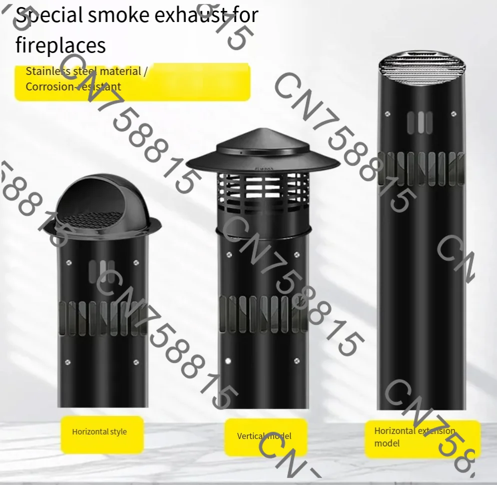 

Household Heating Furnace Pipe Chimney, Induced Draft Fan，High Temperature Resistant Real Fire Fireplace Exhaust Fan