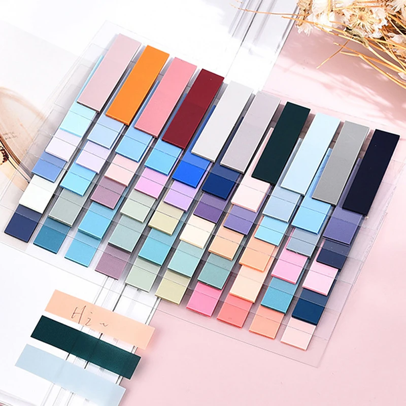 200 Sheets  Page Markers  Tabs Bookmark Transparent Sticky Classify Files For Books Waterproof Notes Strip Students Flags