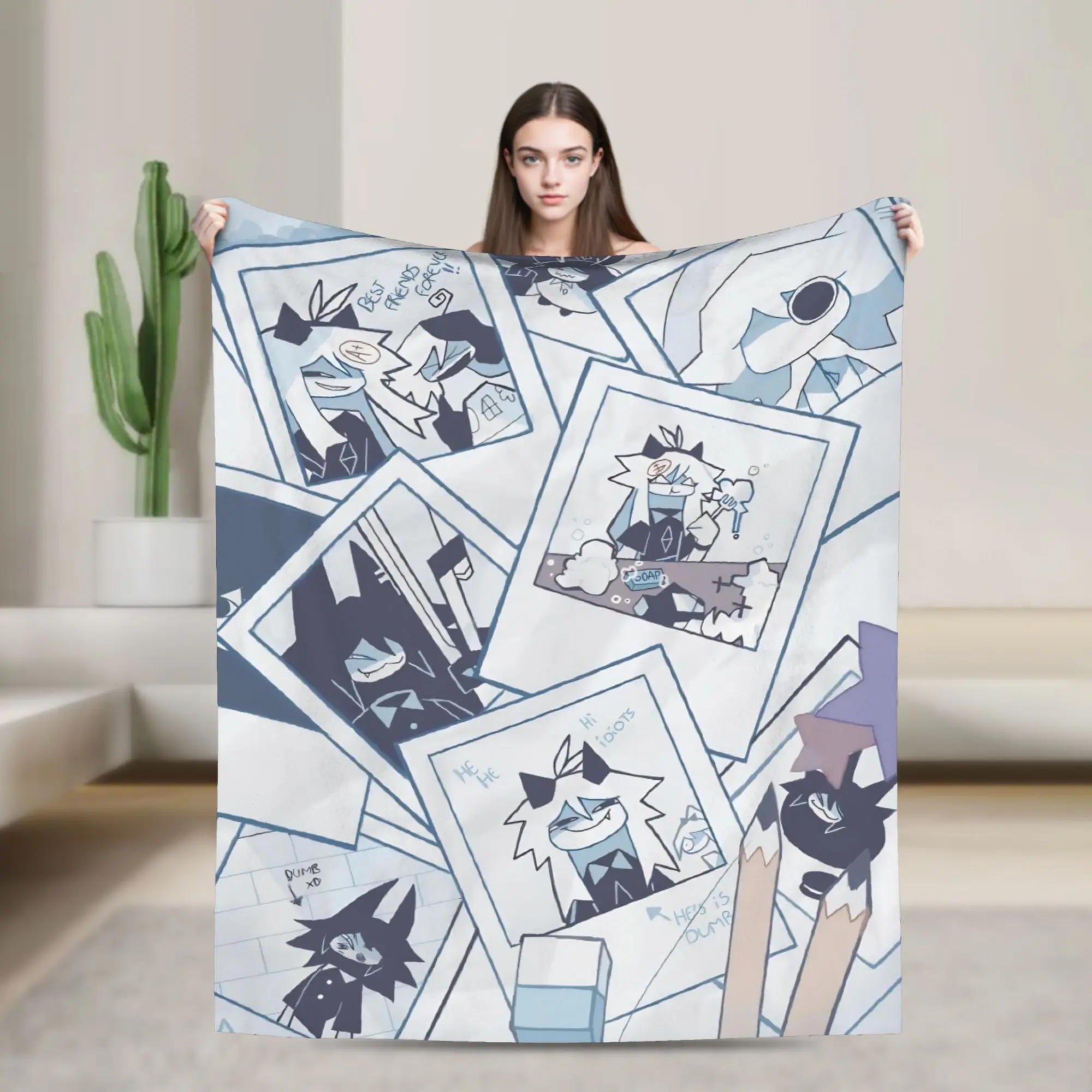 FPE Fundamental Paper Education Blanket Super Soft Warm  Throw Blankets for Couch 50x60 Inch Multiple Sizes Bedspreads