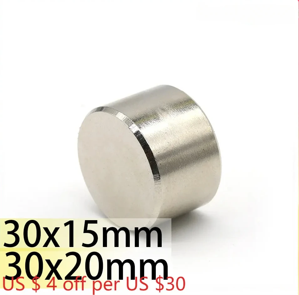 

n35 30x15 30x20 Magnet power strong booster Neodymium Magnets Nickle Coating Search Magnetic Fridge DIY Magnet Balls Toy Machine