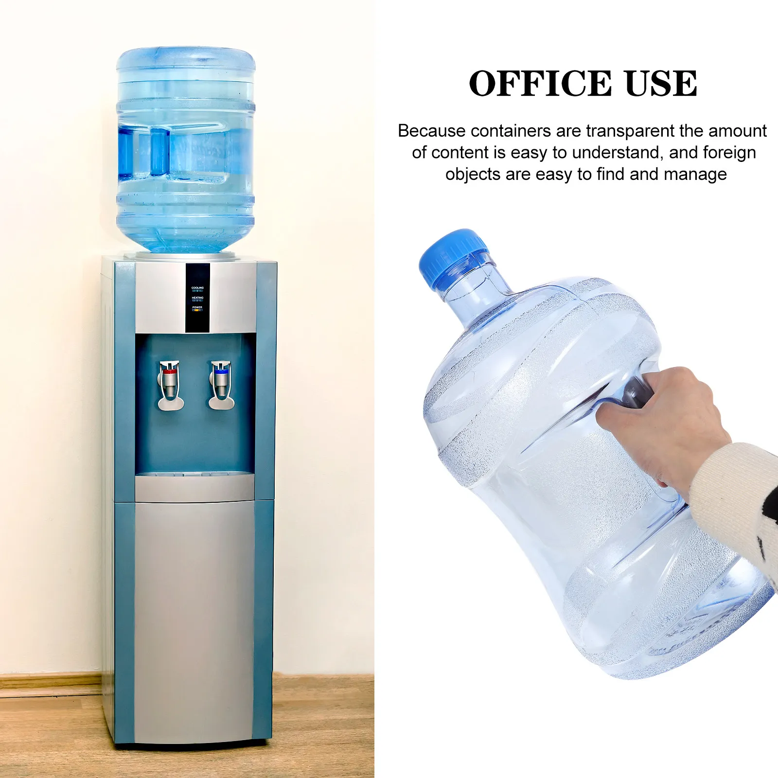 

Outdoor Water Bottle Heavy Duty Reusable Plastic Water Jug with Comfort Grip Ideal for Camping Hiking Portable Storage