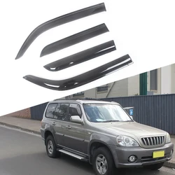 For Hyundai Terracan 2001-2006 Side Window Wind Deflectors Visors Black Rain Guard Door Visor Vent Shades Dark Smoke Ventvisor