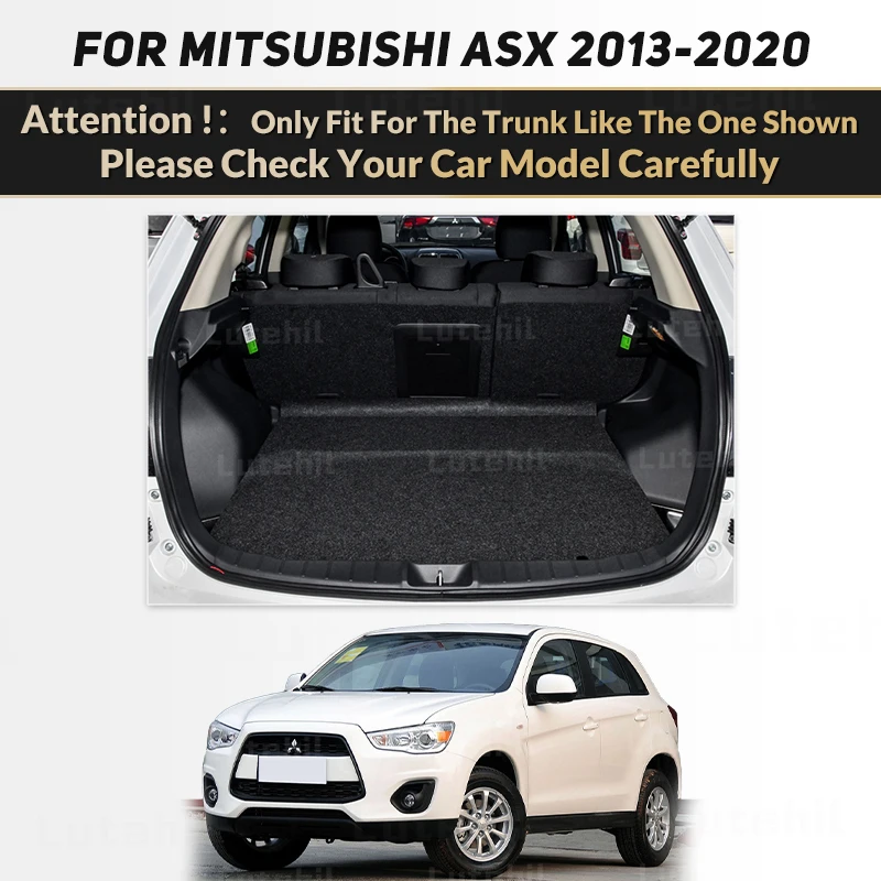 Lutehil Car Trunk Mat For Mitsubishi ASX 2013 2014 2015 2016 2017 2018 2019 2020 Custom Car Accessories Auto Interior Decoration