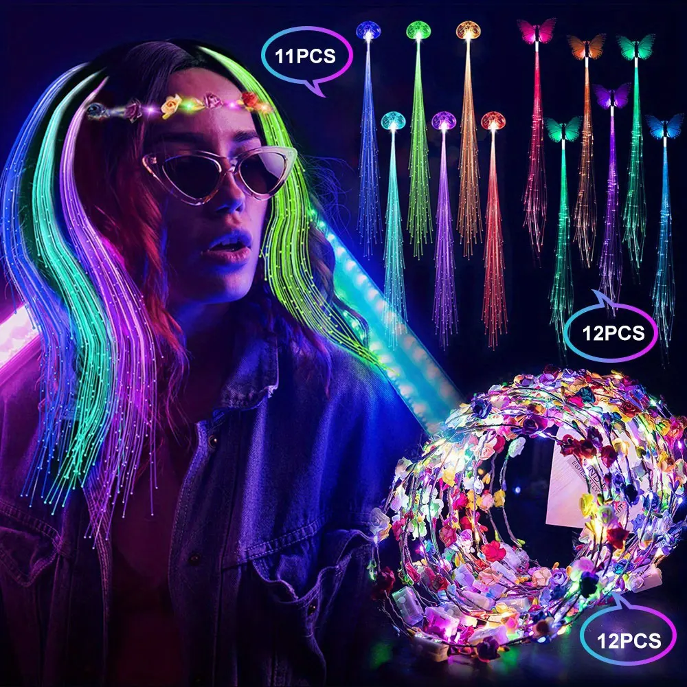 

36pcs glowing headband party sets, suitable for birthdays, weddings, Christmas, holiday parties, and costume decoration