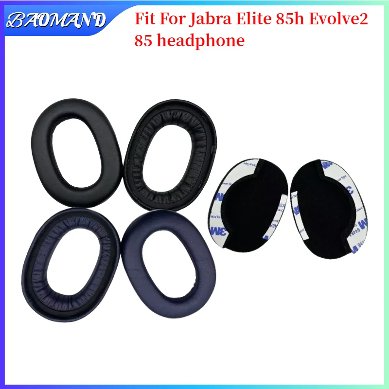 

BAOMAND For Jabra Elite 85h Evolve2 85 Headphones Ear Cushions Earpads headset Replacement Ear pads