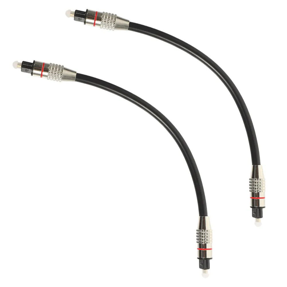 

2 Pcs Audio Optical Cable Sound Public to Convenient Cables Portable Fiber Cords Pvc for Game Console