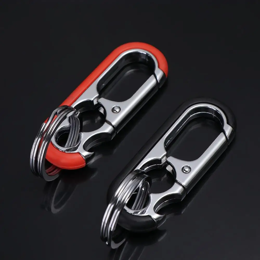 Metal Garrafa Abridor Chaveiro, Suporte Duplo, Suporte Da Chave Do Carro, Encantos Do Saco, Chaves Organizador, Anel, Fivela