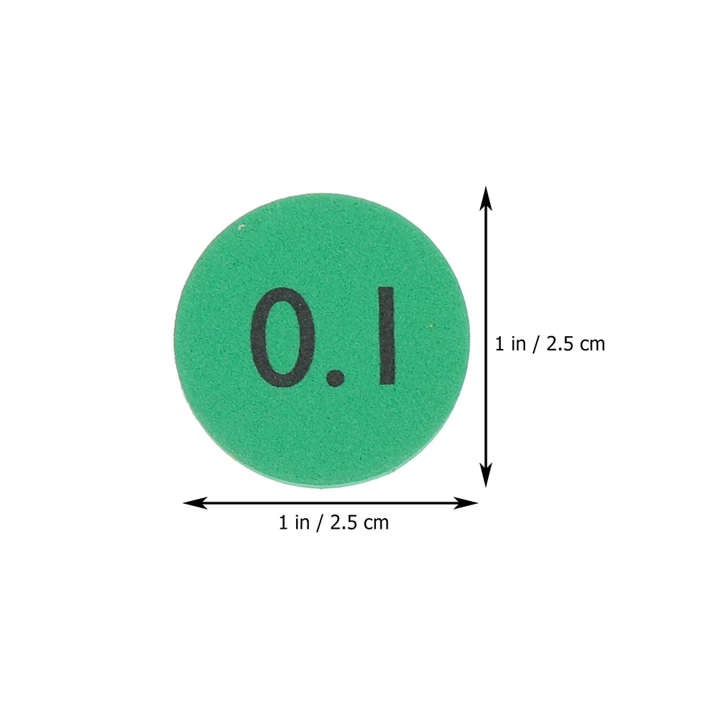 Discos de números de matemáticas de oblea Digital de piezas, juguetes de aprendizaje, educativos, de valor, aritméticos prácticos, redondos, 320