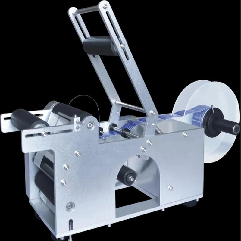 Automatic Bottle Labeling Machine Single Double Side Sticker Juice Round Bottle Label Applicator