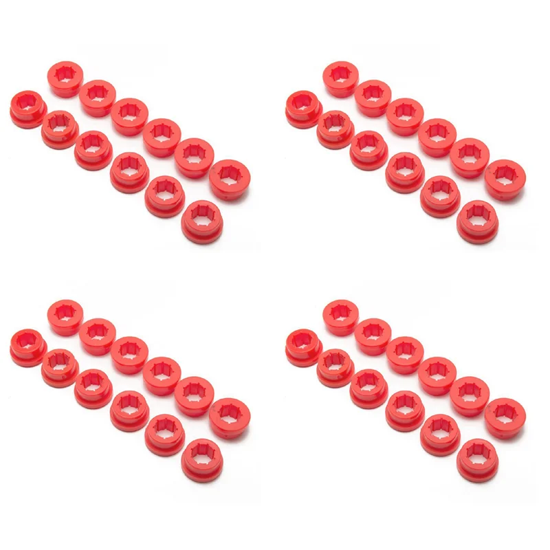 

R2-48Pcs/Lot Lower Control Arm Rear Camber Kit Replacement Bushings EP-CA0111 For Honda Civic 88-05 Ek Eg Es Red