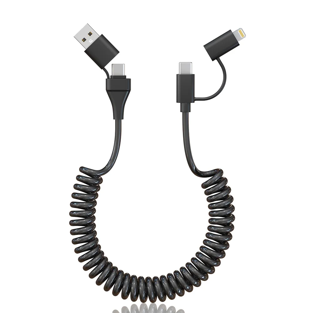 USB C to Lightning Type-C Phone Cable 60W Fast Charging Cord for Apple Carplay iPhone 16/17 Pro Max/iPad Android Samsung Huawei
