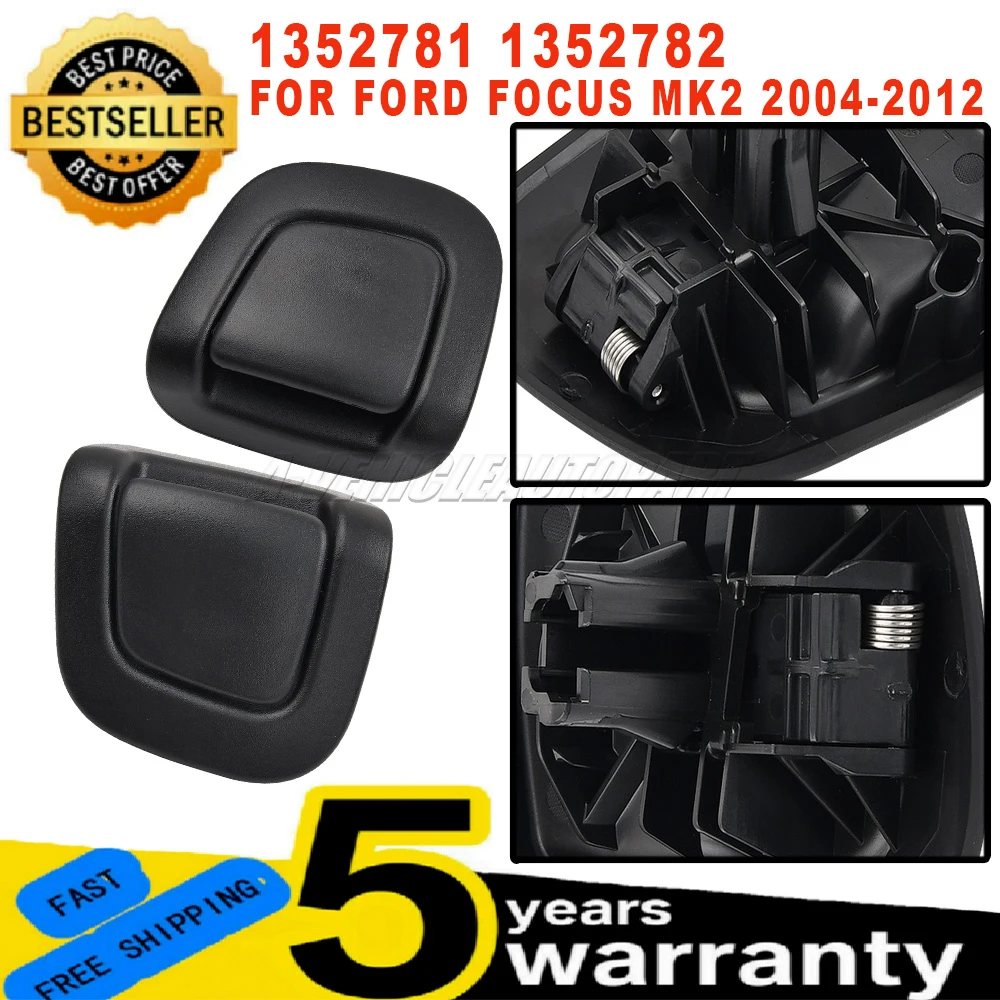 New 1352781 1352782 For Ford Focus MK2 2004-2012 Front Left Right Folding Seat Latch Release Handle Knob Black Car Accessories