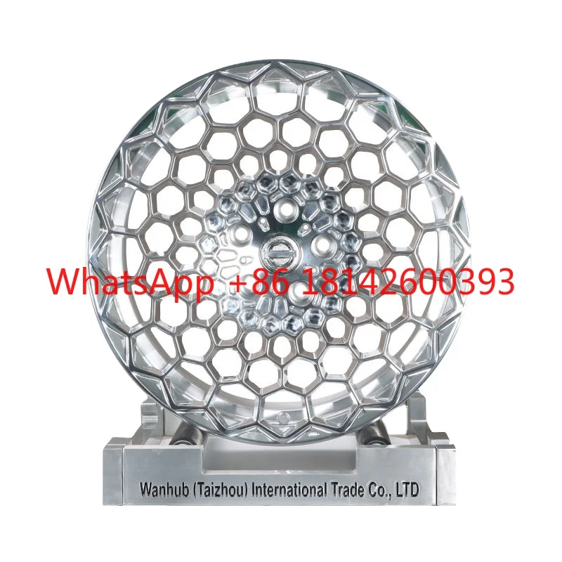 Monoblock Mesh Design Silver Forged Alloy Wheels Multi Spoke Passenger Car Rims Universal For Luxury Cars