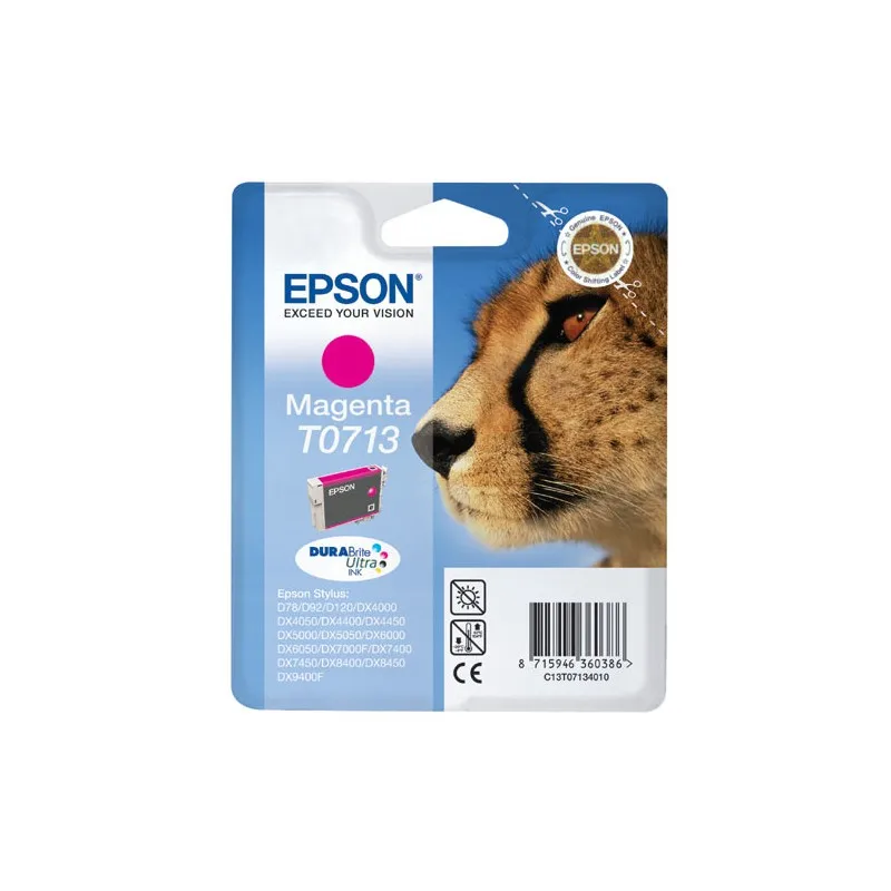 Epson T0713 Magenta Original ink cartridge-C13T07134012 T0713 tintasycartuchos.com