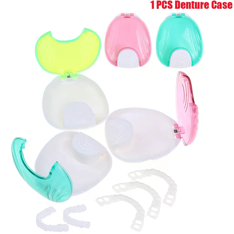 

1PCS Dental Denture Box ​Denture Tray Box Dental Orthodontic Braces Retainer Case False Teeth Protective Case