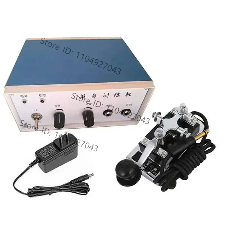 JX-5 Telegraph Training Machine Electric Key Trainer K4 Key SY-2 Earphones