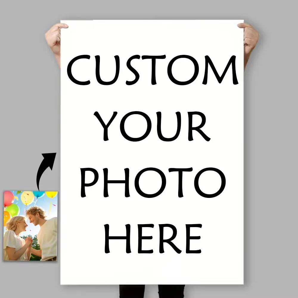 Personalized Custom Canvas Printing Photo Suitable for Family Life Pets Scenery Couple Weddings Birthday Home Decor Poster Gifts