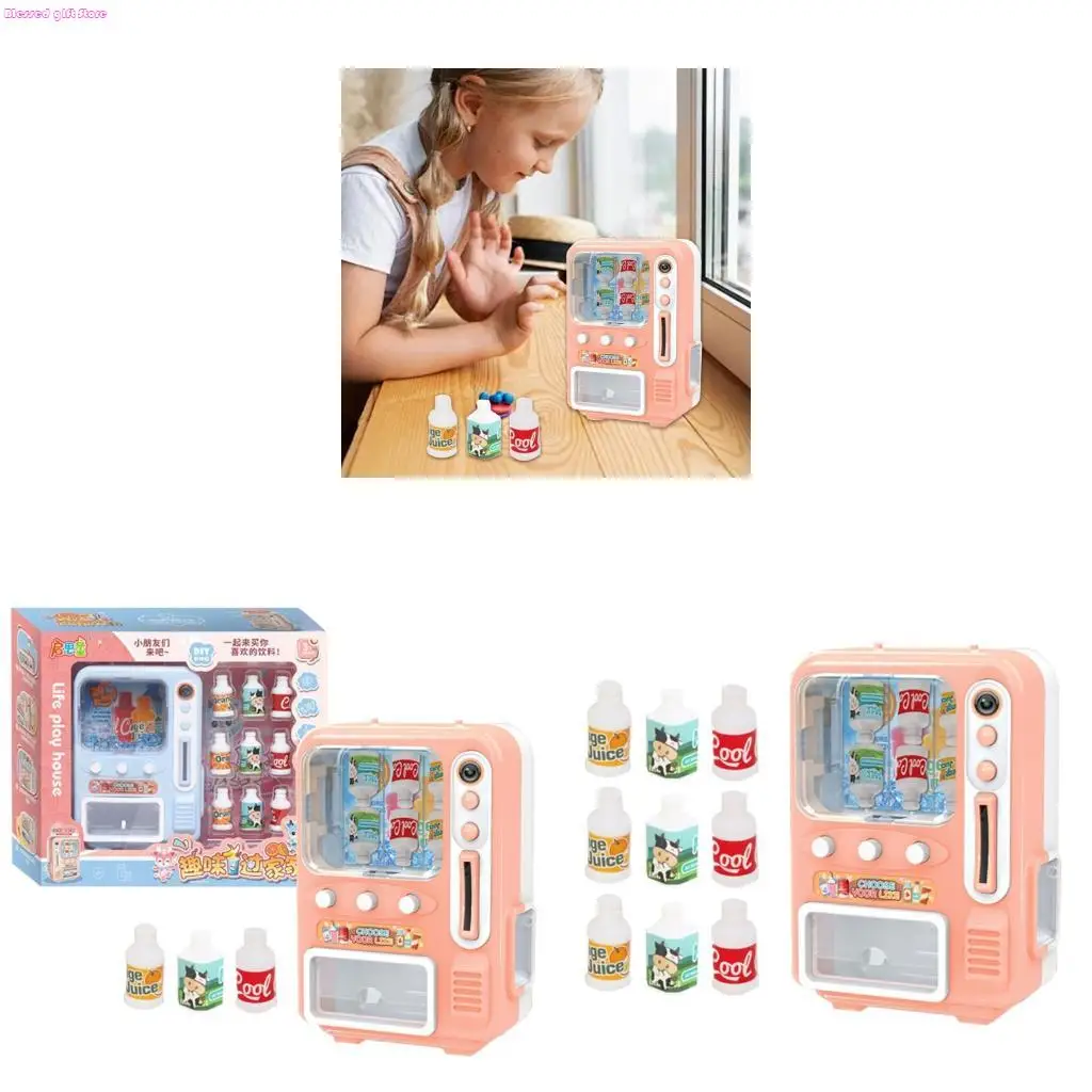 

Детский торговый автомат для ролевых игр D0JC с 9 подставками для напитков и монетами