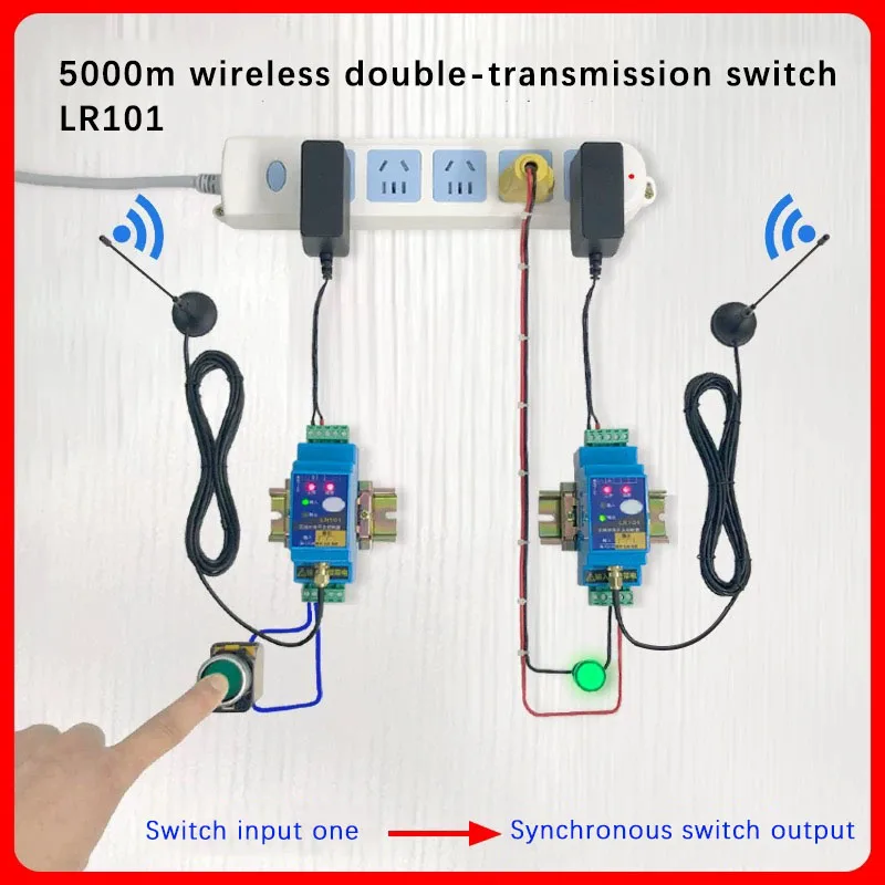 LR101 Switch Quantity Wireless Transmission Module Transmitting and Receiving Pair Transmission Switch Remote Relay Receiver