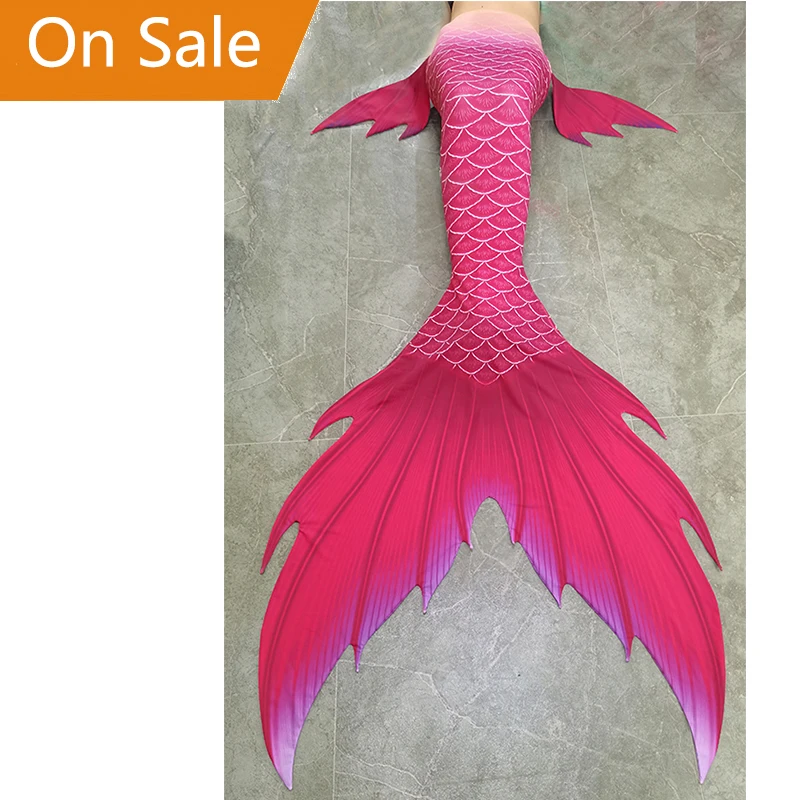 

Drop Shipping Mermaid Tails for Swimming with Monofin Fin Fish Shape Mermaid Skins Dress can Mathching Mahina Kid and Adult Size