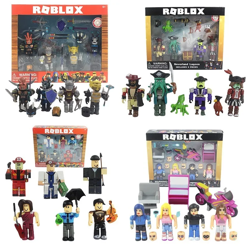 Figuras de muñecos Roblox, juegos virtuales de dibujos animados, adornos coleccionables para niños, juguetes 【embalaje de caja exprés de alta calidad】