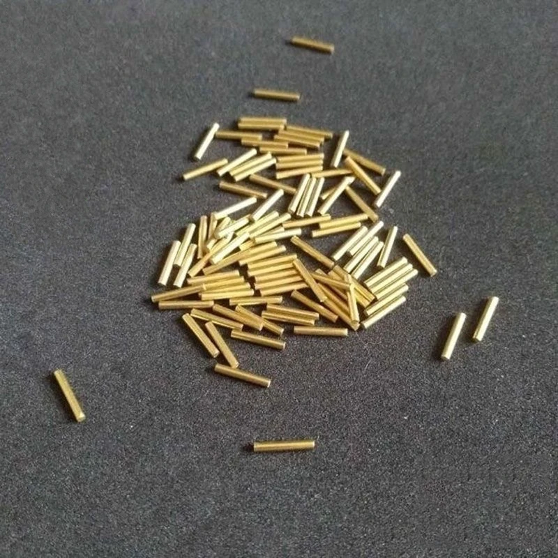 10pcs/Lot Golden Brass Copper Replacement Hinge Pins For Zippo Kerosene Petrol Lighter Case Link Pins DIY Repair Inner Parts