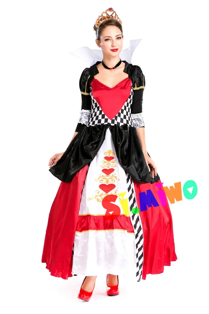 

Halloween Movie Poker Queen Costume Party Opera Performance Clothes Circus Outfit Stage Costume Women's Fashion