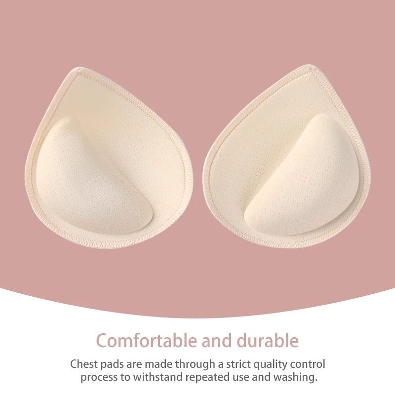 

2pcs Thick Latex Bra Pads Push Up Breast Enhancer Removeable Bra Padding Inserts Cups For Swimsuit Bikini Padding 3cm 5cm