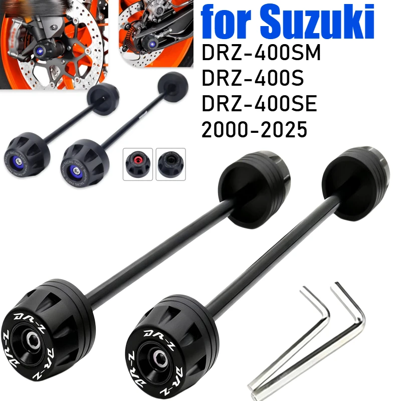 

Frame Sliders Crash Protector for Suzuki DRZ400SM DRZ400S DRZ400SE 2000-2025 Motorcycle Axle Sliders Crash Protector DRZ-400SM