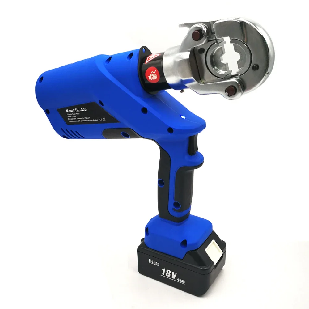2026 Latest EZ-300 Lock Type Head Crimping 10-300mm² 60KN Hydraulic Cable Terminal Crimper Plier