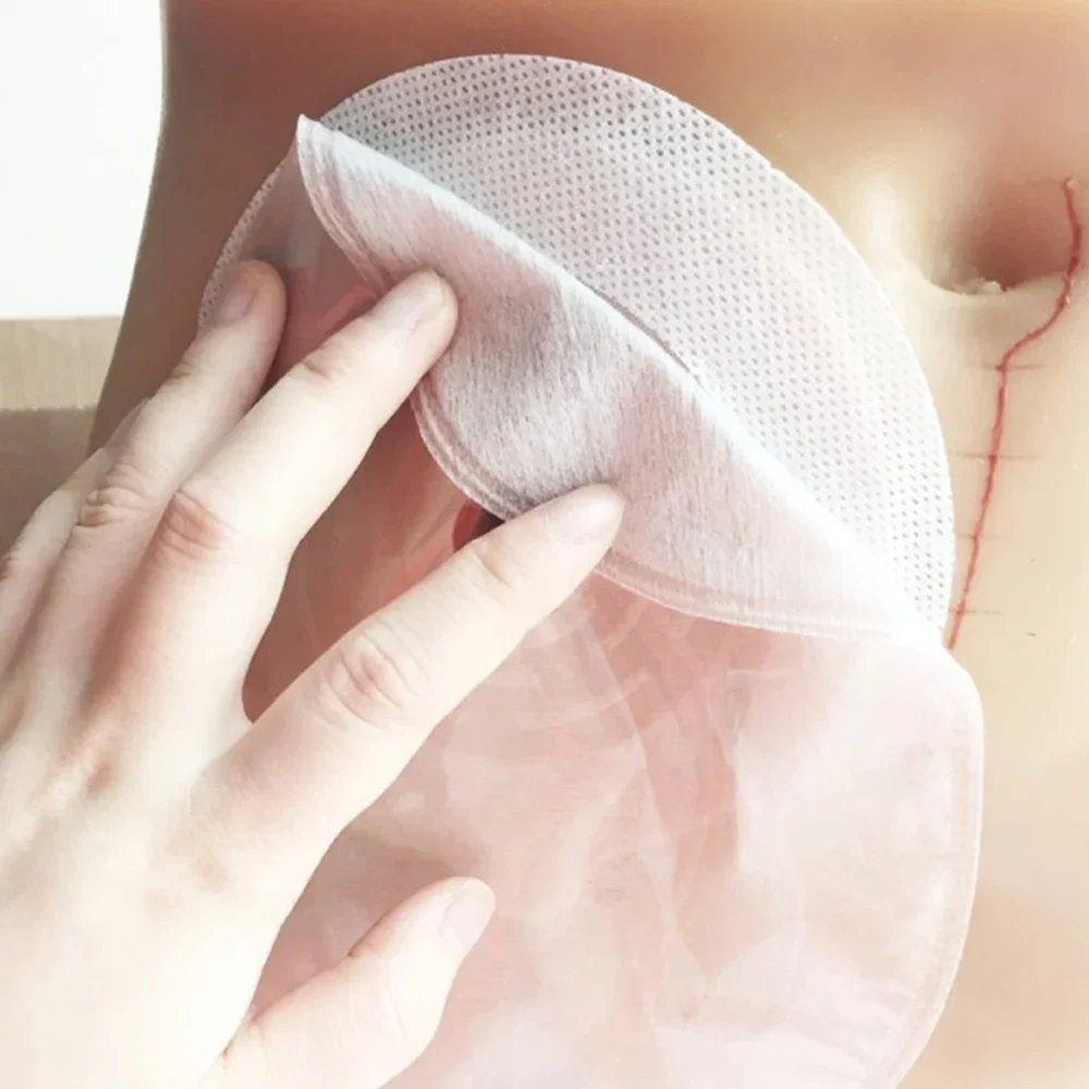 20Pcs Portable Elastic Ostomy Barrier Strips Hydrocolloid Waterproof Leak Skin Adhesive Ostomy Barrier Tape for Colostomy Bag