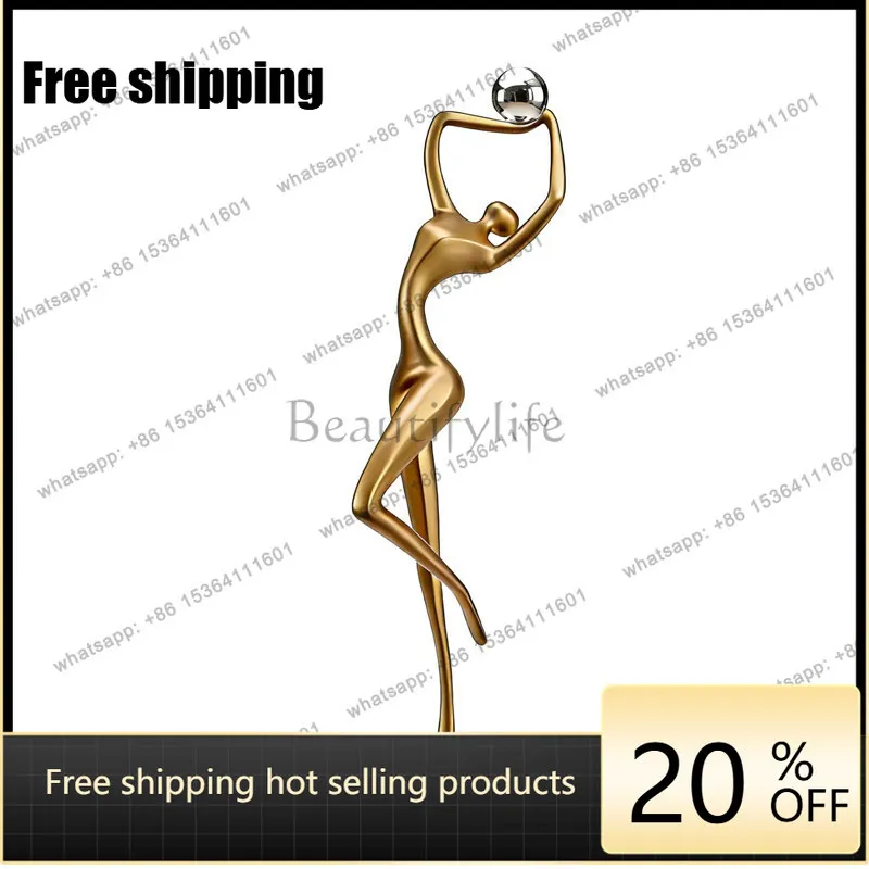 Simple modern figure sculpture light luxury floor ornament