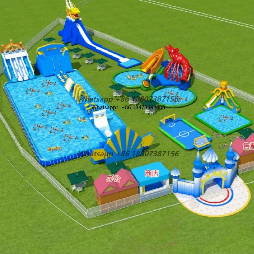 2025 New Design Water Park Equipment Floating Inflatable Water Park Aqua Park for Sale